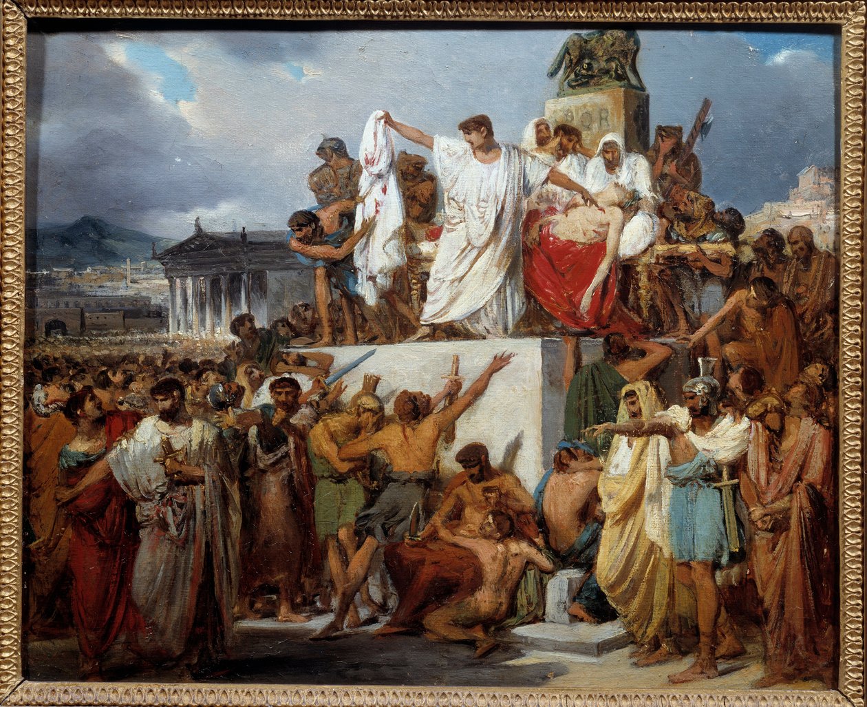 Jules Cesarin kuolema Jules Cesar (Giulio Cesare tai Julius Caesar tekijältä Joseph Desire Court