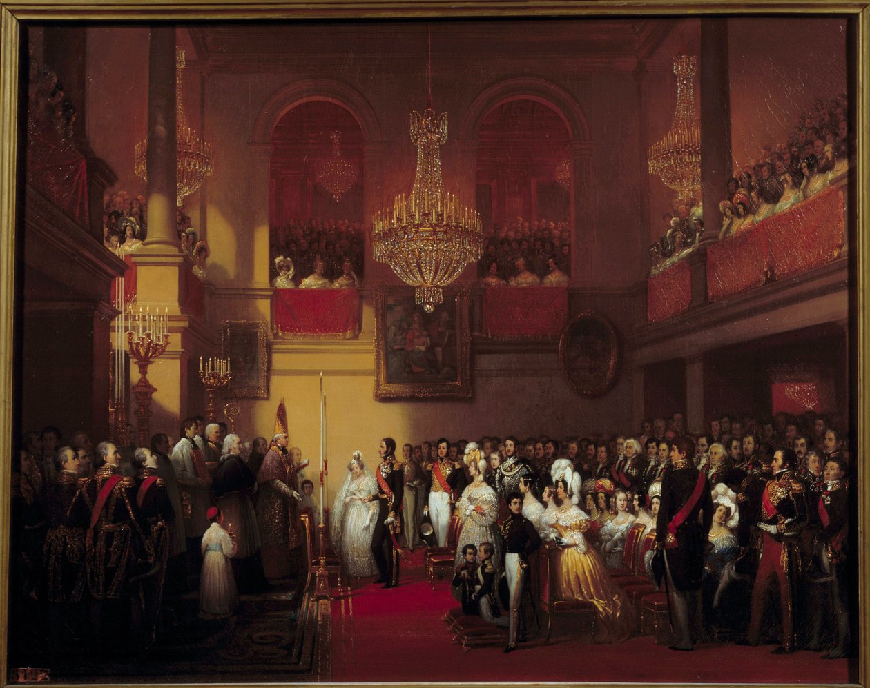 Belgian kuninkaan Leopold I häät prinsessa Louise d