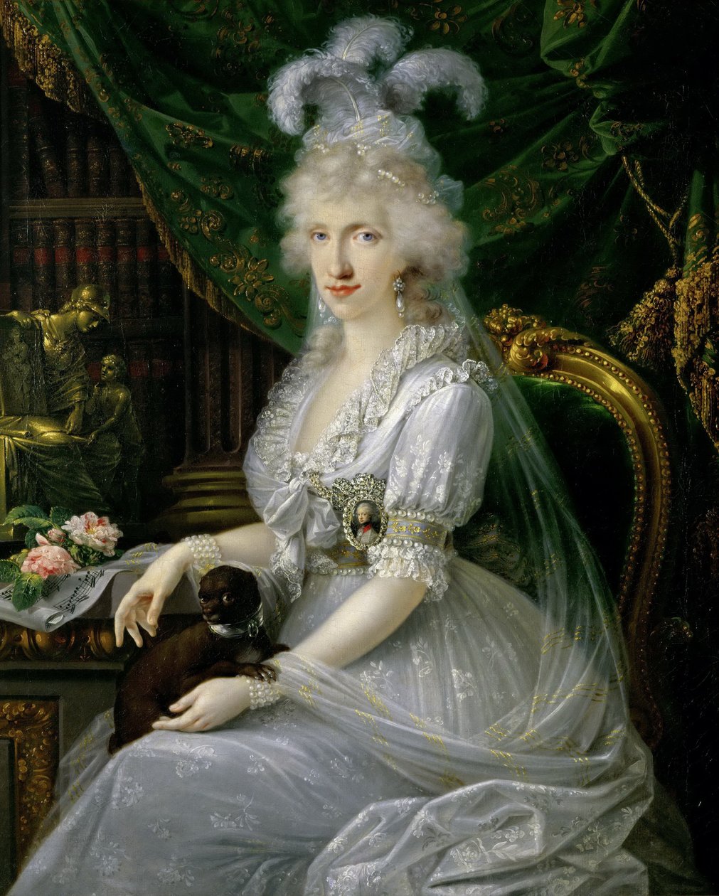 Napolin ja Sisilian prinsessa Luisa Maria 1773-1802, 1797 tekijältä Joseph Dorffmeister