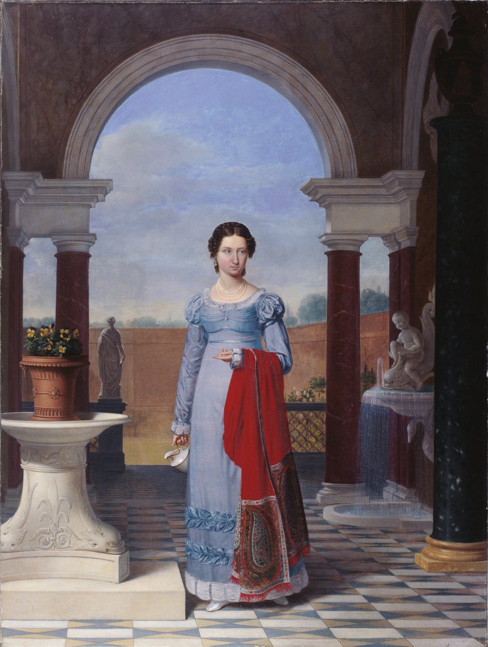 Muotokuva rouva Colette Versavelista, lääkäri Isaac Joseph De Meyerin vaimosta tekijältä Joseph Ducq
