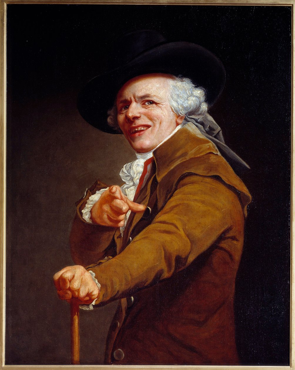 Taiteilijan omakuva pilkkaajan piirteiden alla Joseph Ducreux