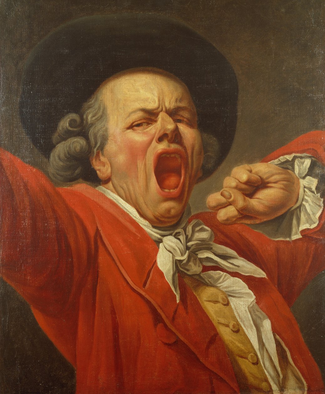 Omakuva haukottelevana miehenä tekijältä Joseph Ducreux