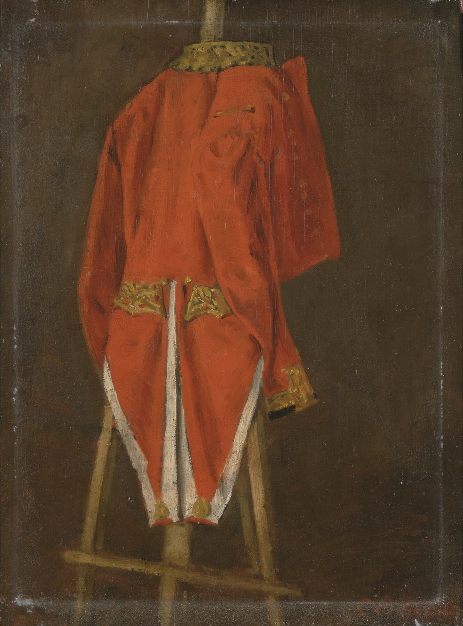 Tutkimus turkista, joka kuului John Fanelle (1784-1859), 11. Earl of Westmorland (öljy paneelille) tekijältä Joseph Edgar Boehm