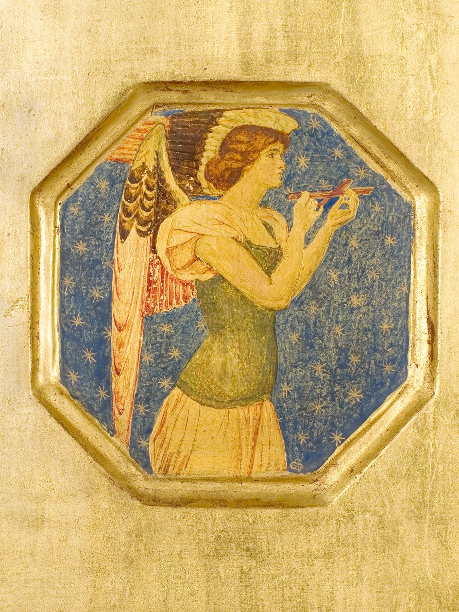 Enkeli ristillä, yksityiskohta Crystoforelta tekijältä Joseph Edward Southall
