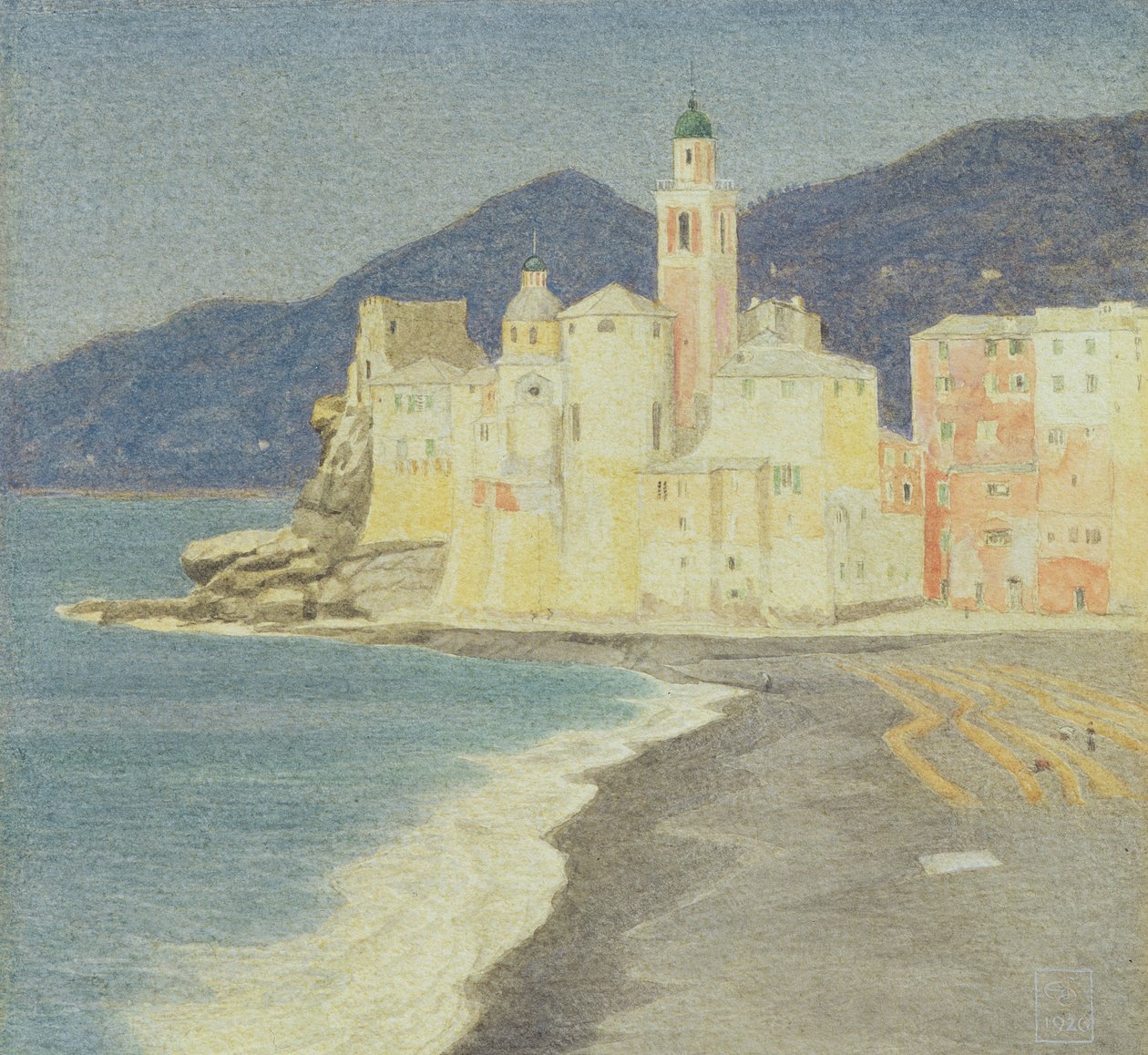 Camogli, 1926 (wc paperilla) tekijältä Joseph Edward Southall