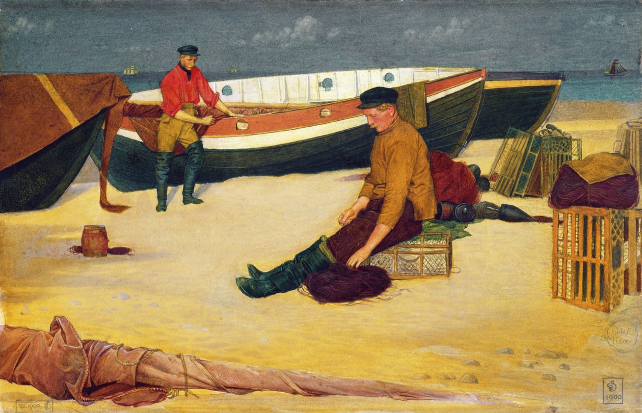 Linjojen puhdistus, 1900 (wc paperilla) tekijältä Joseph Edward Southall