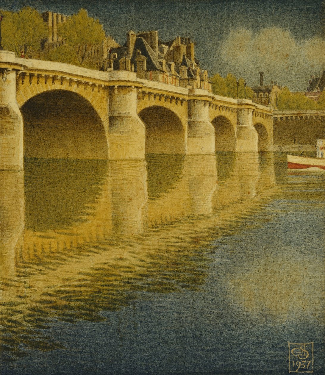 Pont Henri IV tekijältä Joseph Edward Southall