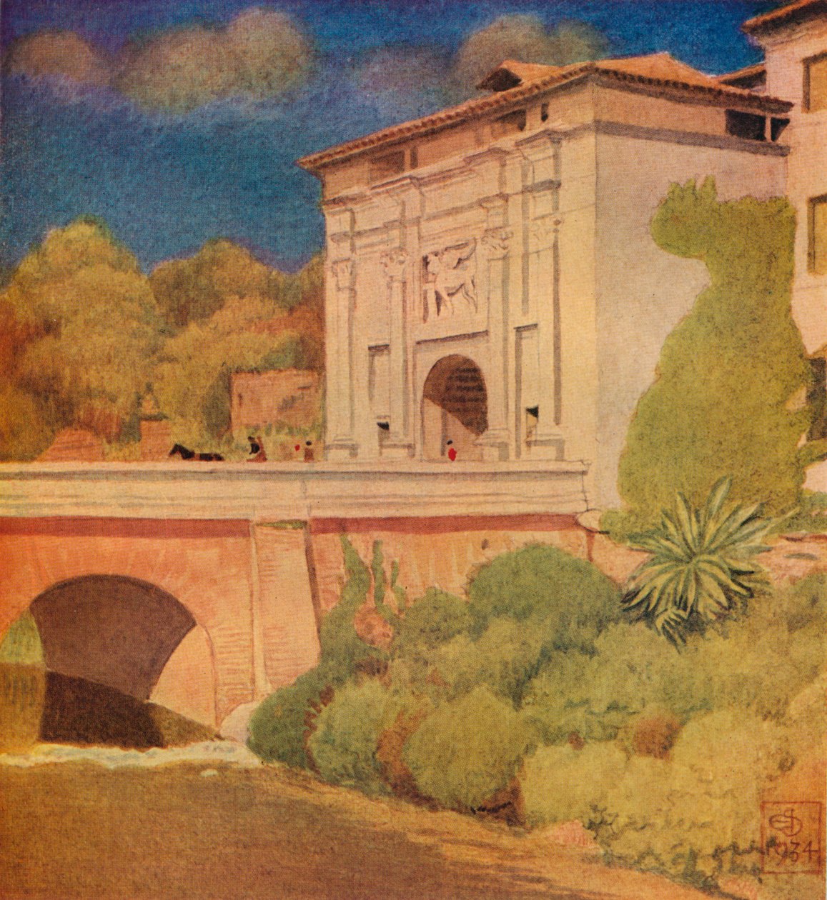Porta Cavour, Treviso, 1934, 1936. tekijältä Joseph Edward Southall