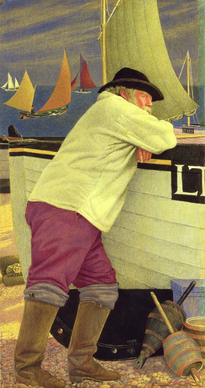 Vanha Kalastaja tekijältä Joseph Edward Southall