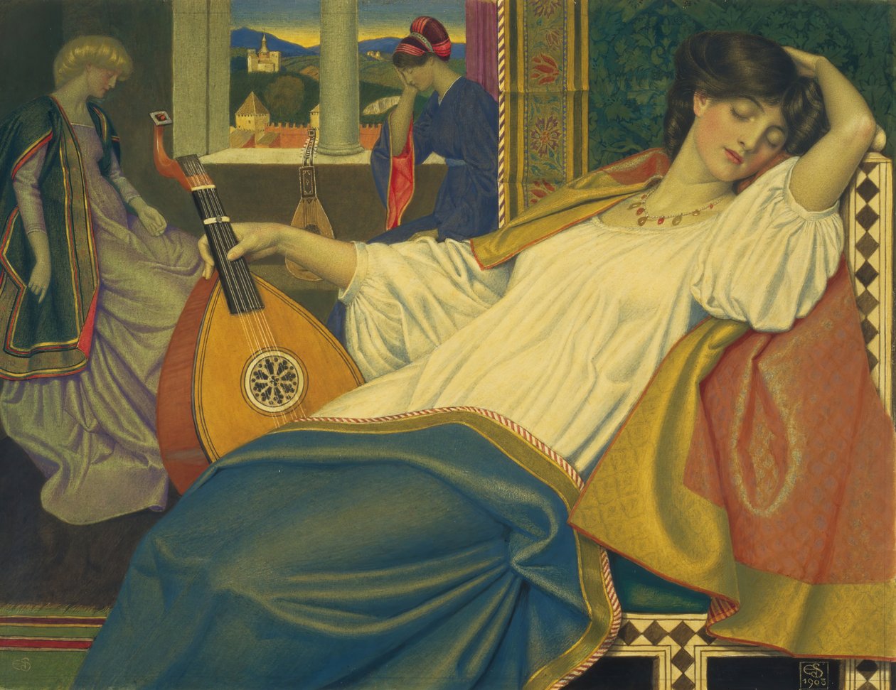 Prinsessa oleva kaunotar, 1903. tekijältä Joseph Edward Southall