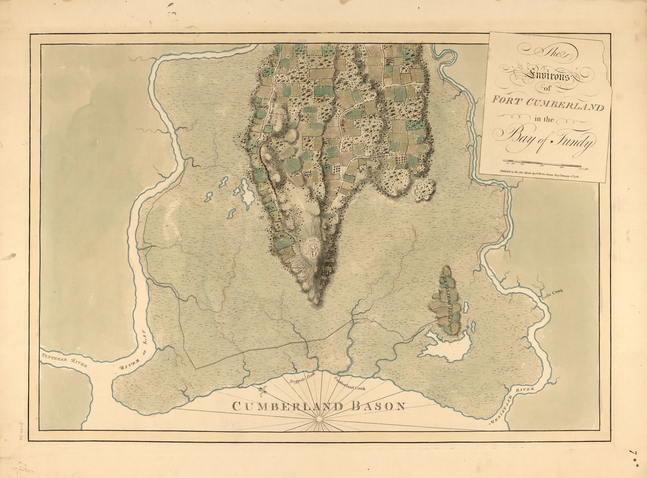 Atlantic Neptune, julkaistu Ison-Britannian kuninkaallisen laivaston käyttöön tekijältä Joseph F. W. Des Barres