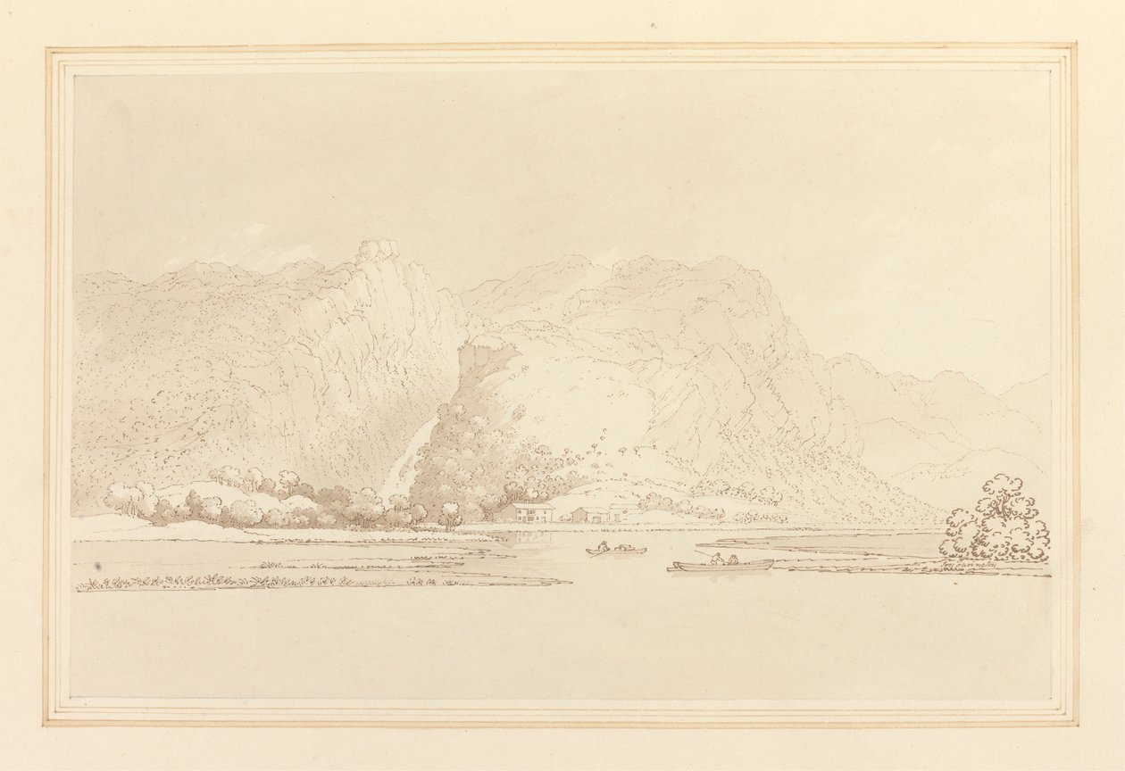 Rochas e outono de Lodore Cottage tekijältä Joseph Farington
