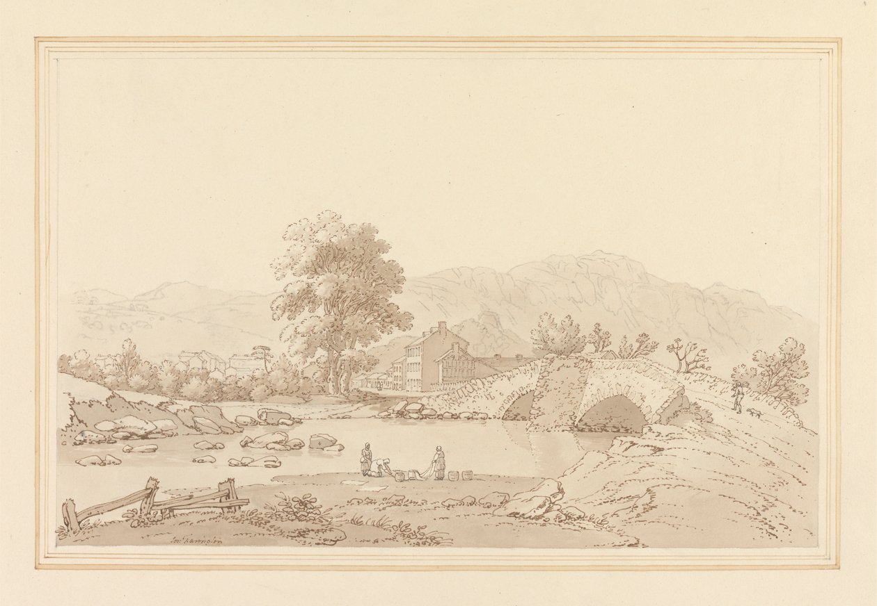 Keswick & Bridgen pohjoinen sisäänkäynti tekijältä Joseph Farington