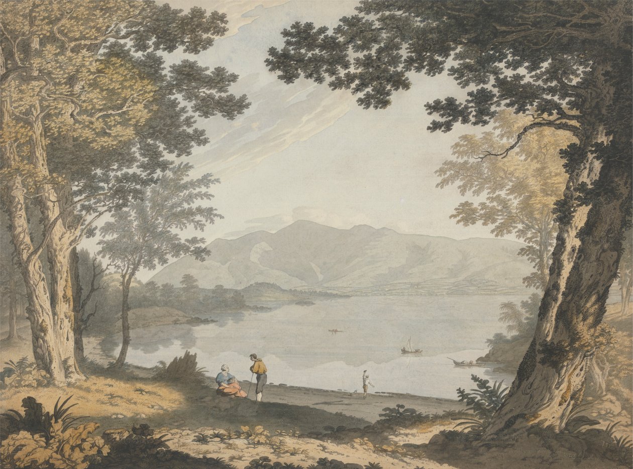 Näkymä Skiddawille ja Derwentwaterille tekijältä Joseph Farington
