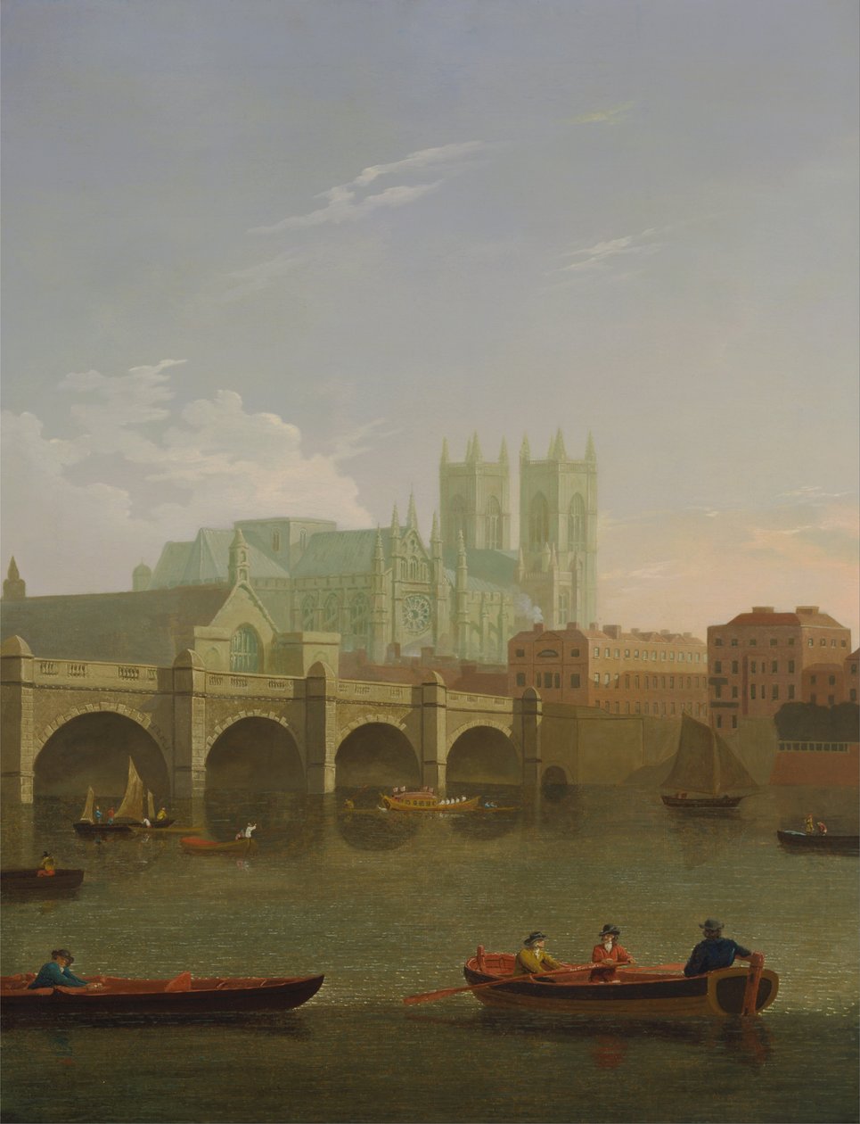 Westminster Abbey ja silta tekijältä Joseph Farington