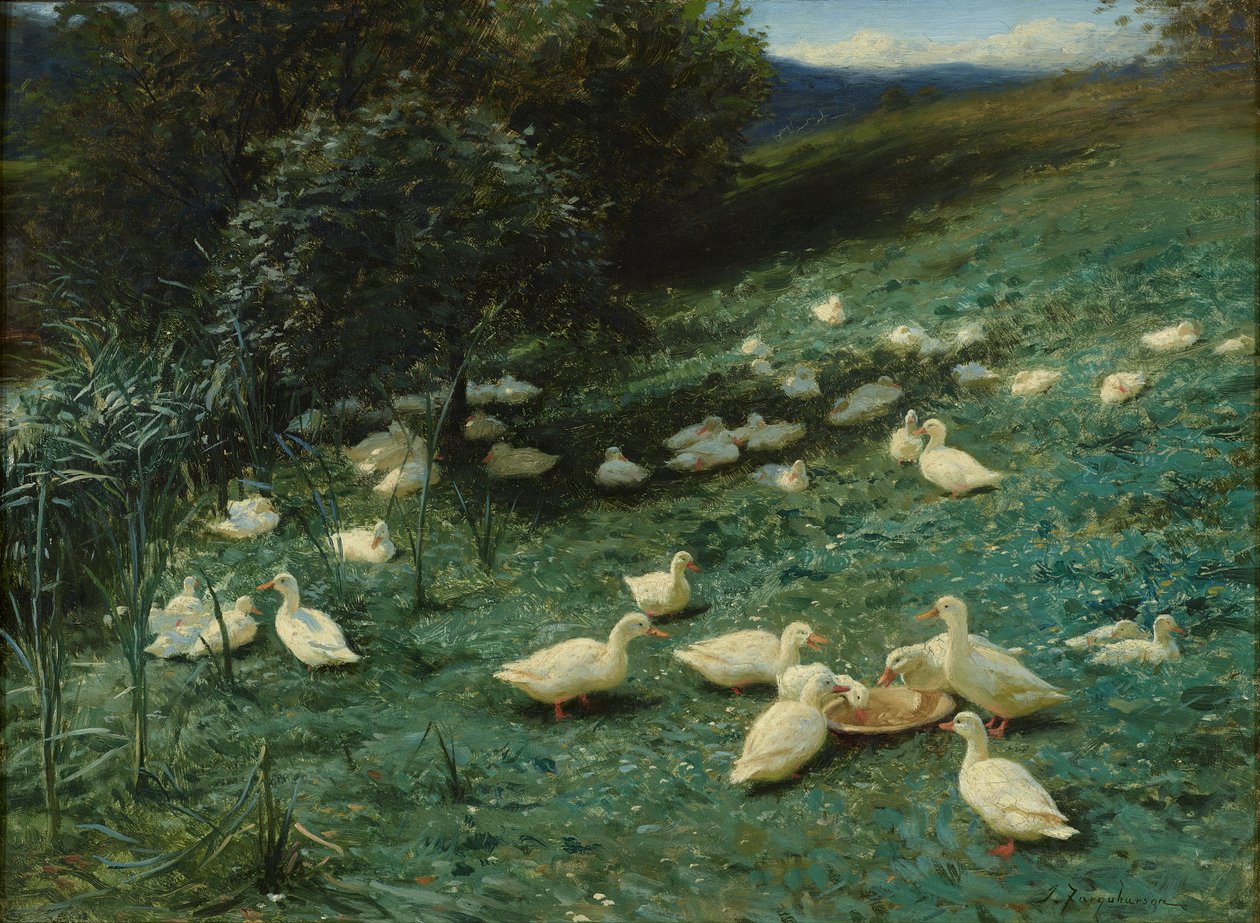 Kesäpäivien lämmössä (öljy kankaalle) tekijältä Joseph Farquharson