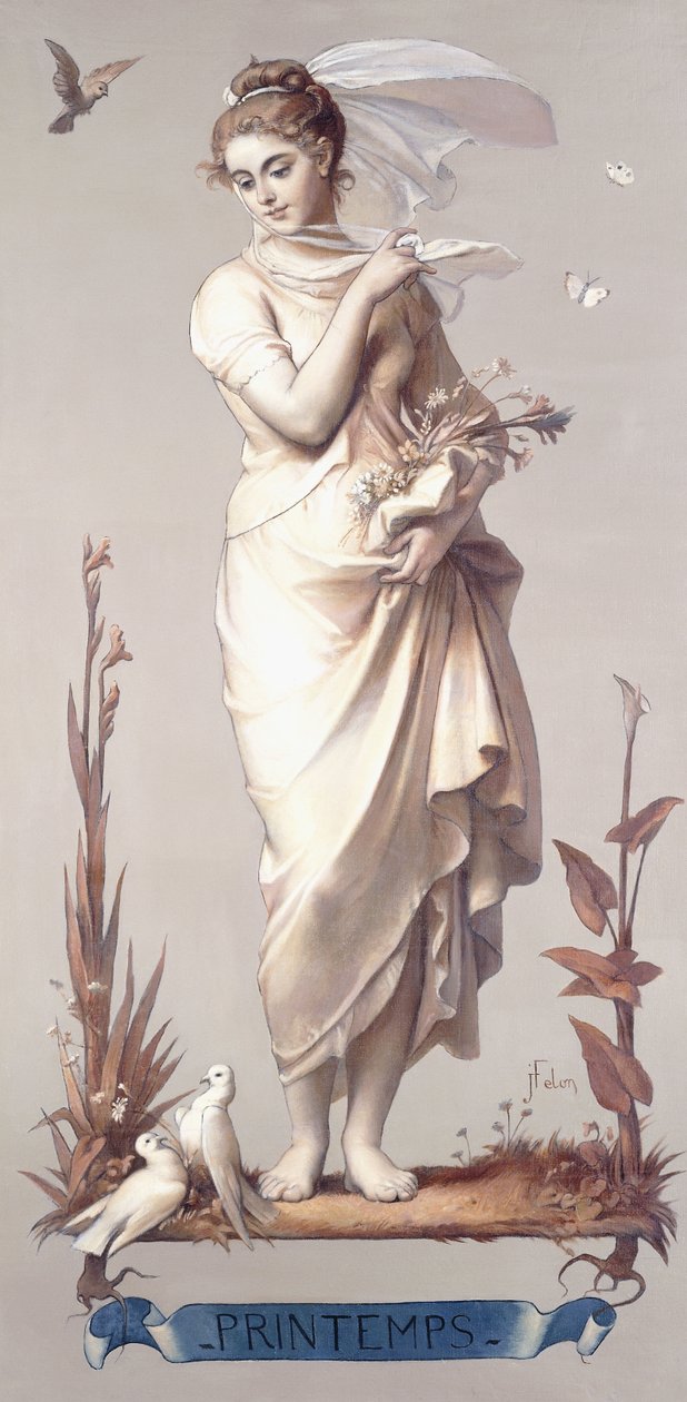 Neljä vuodenaikaa - Printemps, 1873-74 tekijältä Joseph Felon