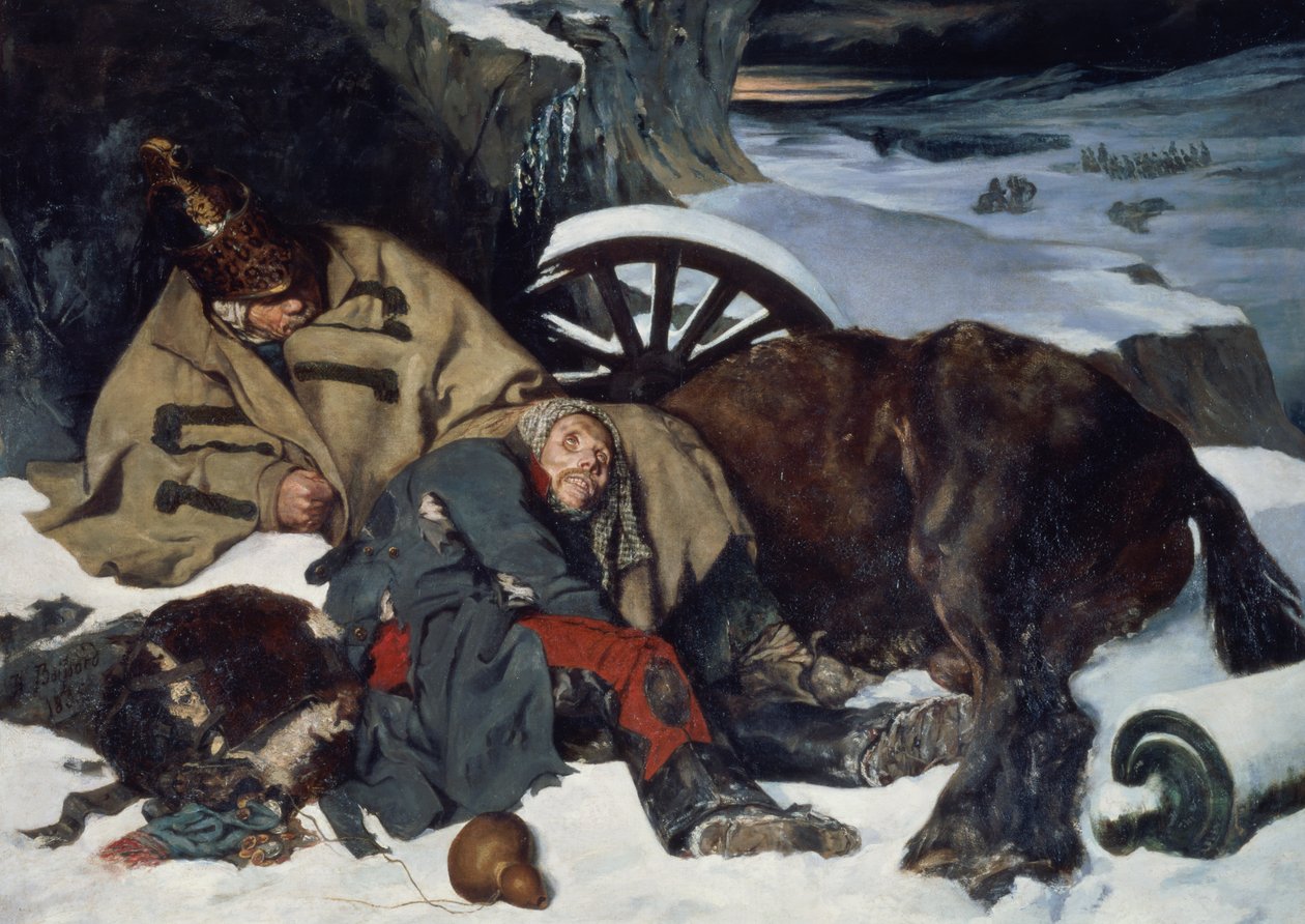 Kohtaus retriitistä Venäjältä tekijältä Joseph Fernand Boissard de Boisdenier