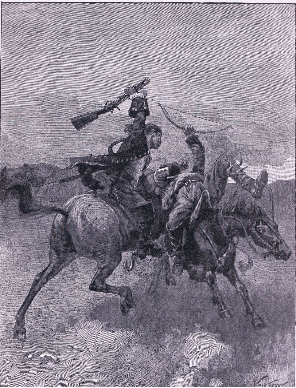 Pudottaa yhden hevosen selästä (litho) tekijältä Joseph Finnemore
