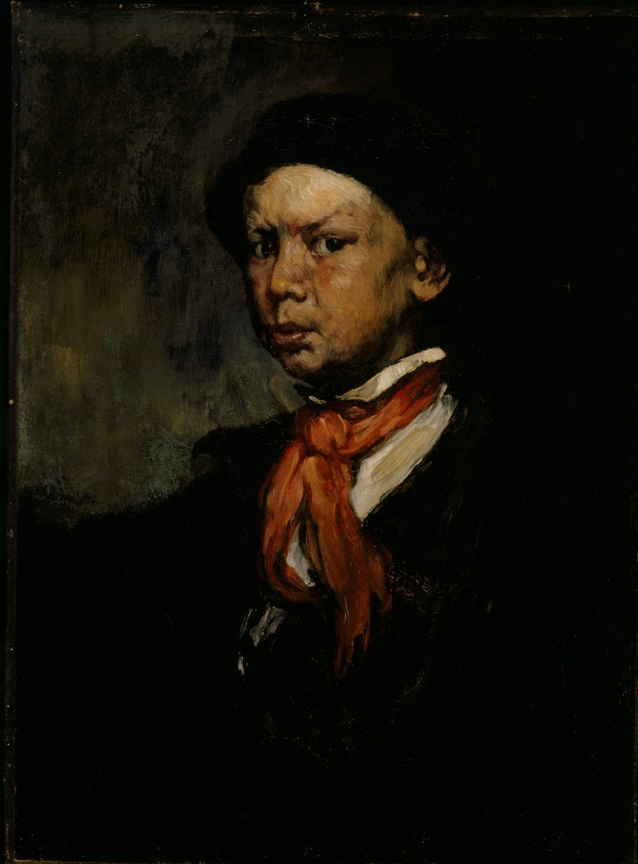 The Whistling Boy, n. 1873 (öljy kankaalle) tekijältä Joseph Frank Currier