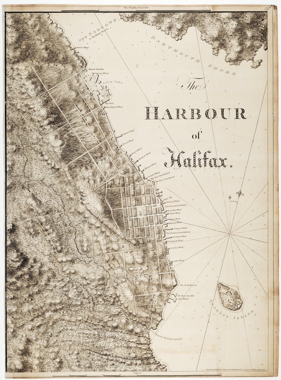 Halifaxin satama tekijältä Joseph Frederick Wallet DesBarres