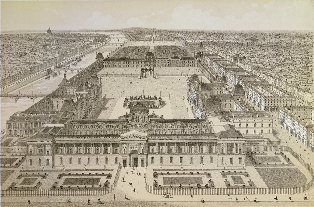 Näkymä Louvresta ja Tuileries