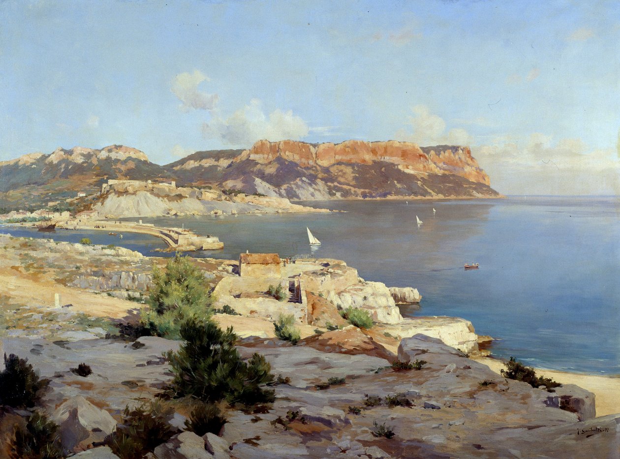 Näkymä Cassisin lahdelle tekijältä Joseph Garibaldi