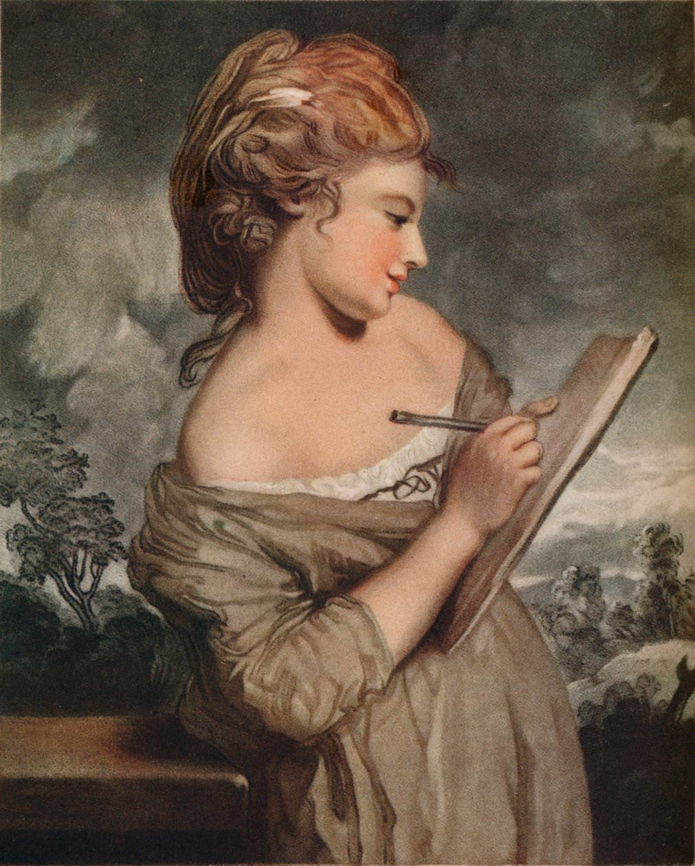 Elizabeth Deane, suunnittelu, c1794 tekijältä Joseph Grozer