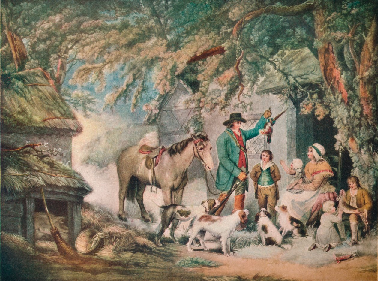 Ilta tai urheilijoiden paluu, 1795, 1919 tekijältä Joseph Grozer