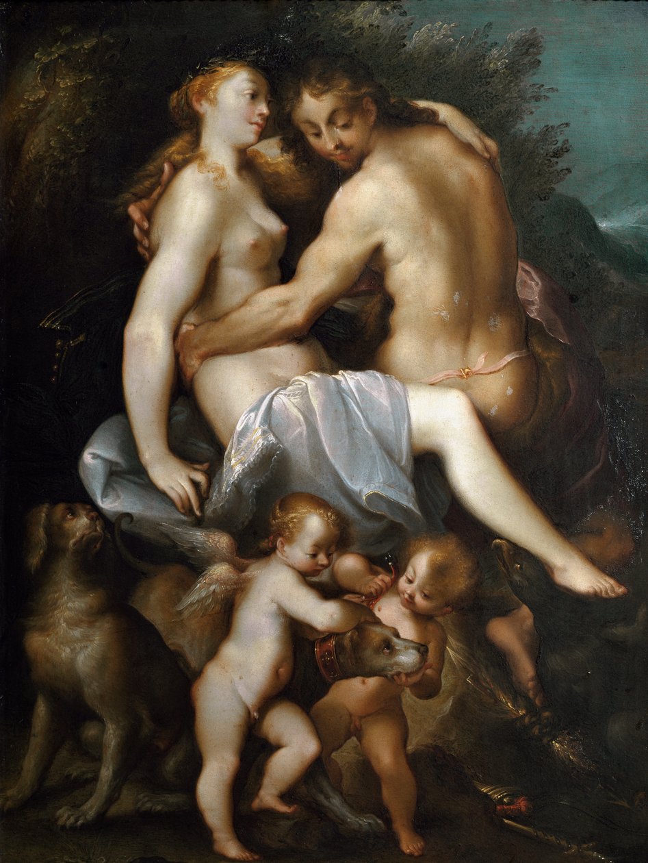 Joseph Heintzin Adonis and Venus -maalaus nimeltä Vanhin tekijältä Joseph Heintz