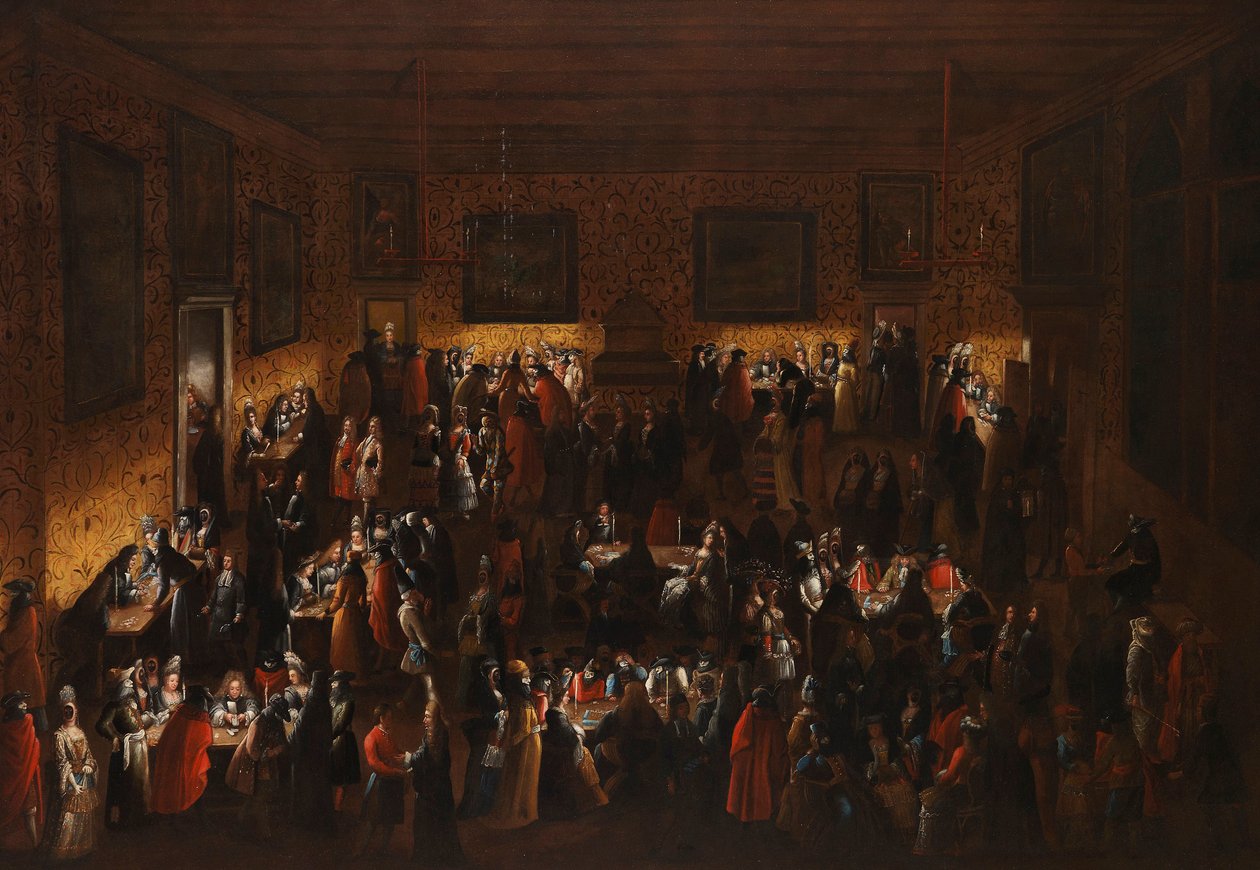 Naamiopallo Pelkistetty, 1600-luvun puolivälissä .. tekijältä Joseph Heintz der Jüngere
