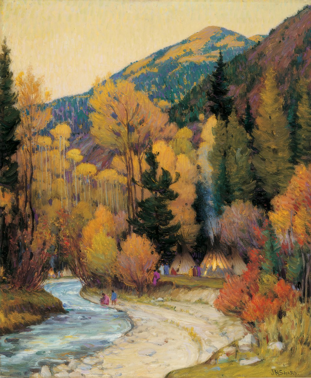 Apassien leiri Hondo Canyonissa tekijältä Joseph Henry Sharp