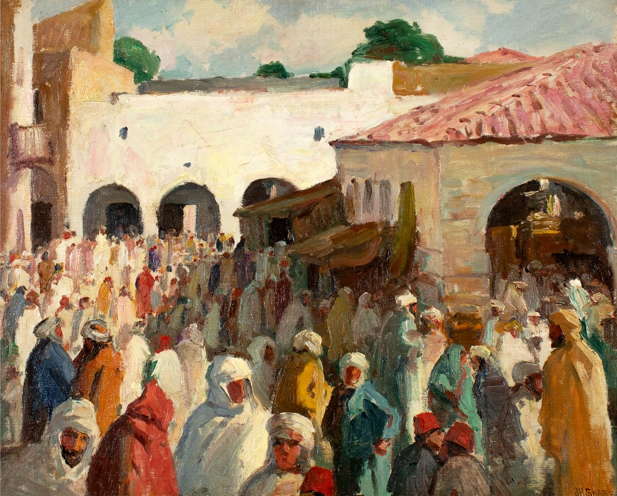 Sidi-bou-Said (Tunisia) tekijältä Joseph Henry Sharp