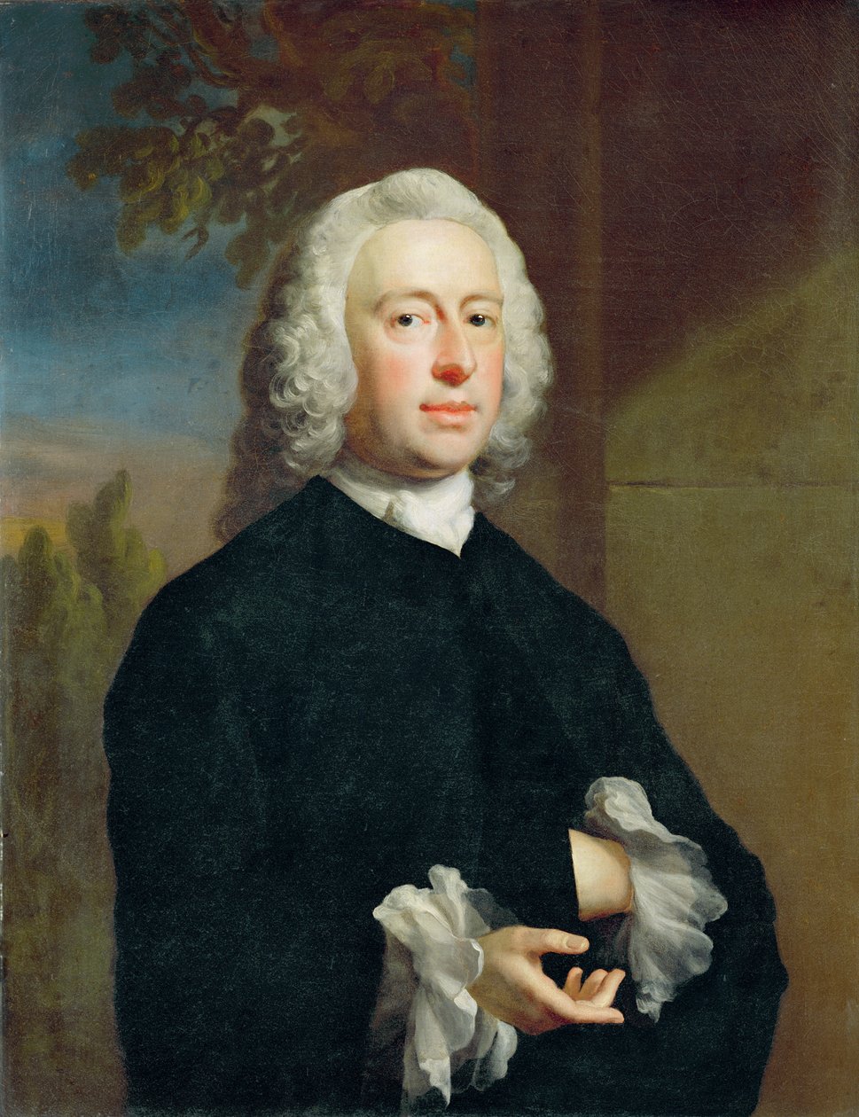 Tuntematon mies mustassa, 1735 tekijältä Joseph Highmore