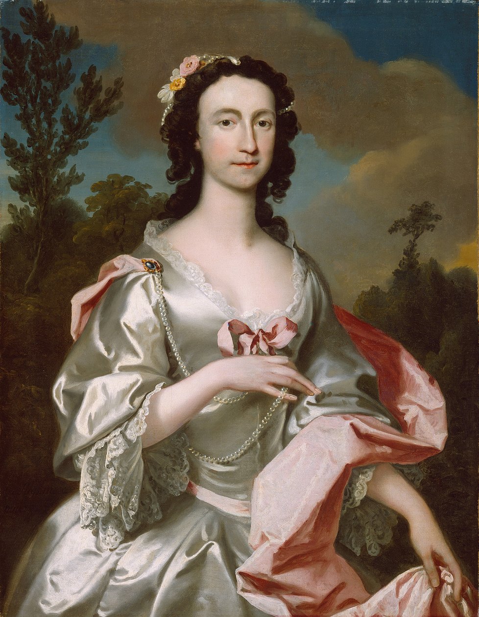 Rouva Freeman Flower, 1747. tekijältä Joseph Highmore