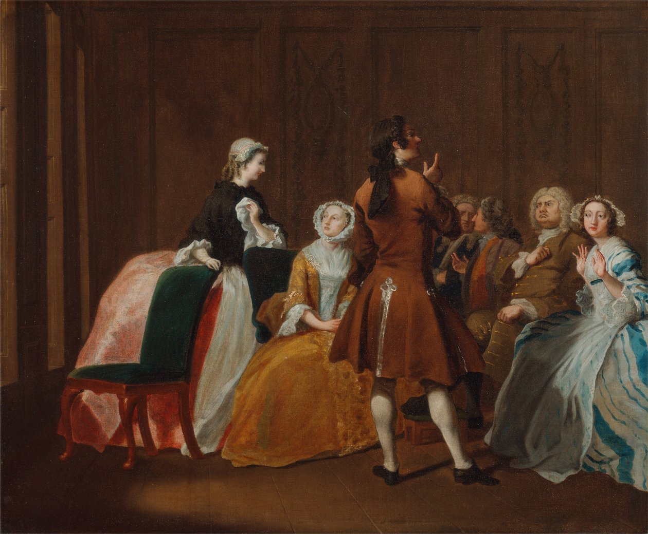 Harlowen perhe Samuel Richardsonin teoksesta "Clarissa". tekijältä Joseph Highmore