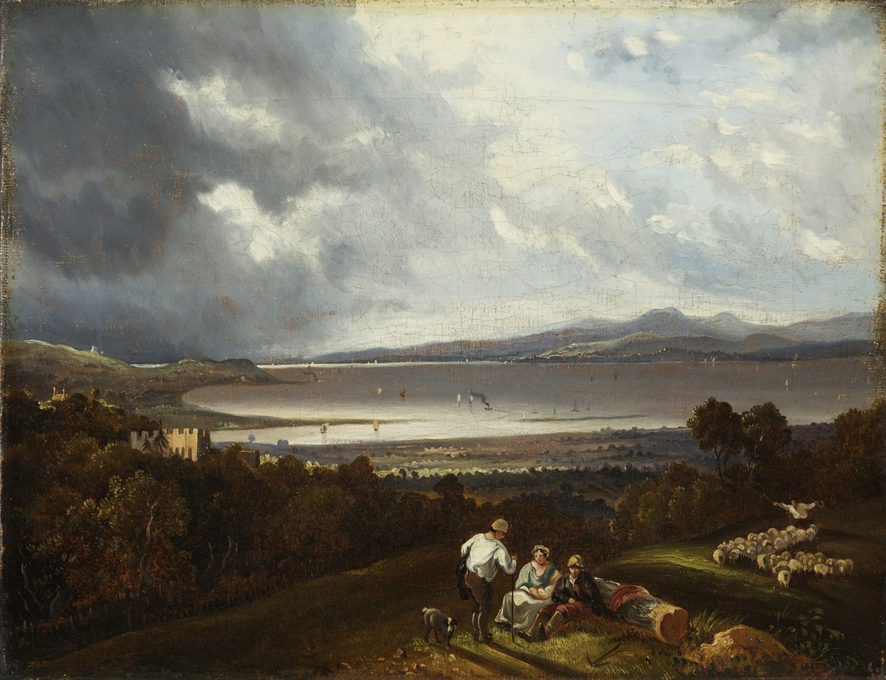 Katse kohti Avonin suuta, mahdollisesti 1832 (öljy kankaalle) tekijältä Joseph Horlor