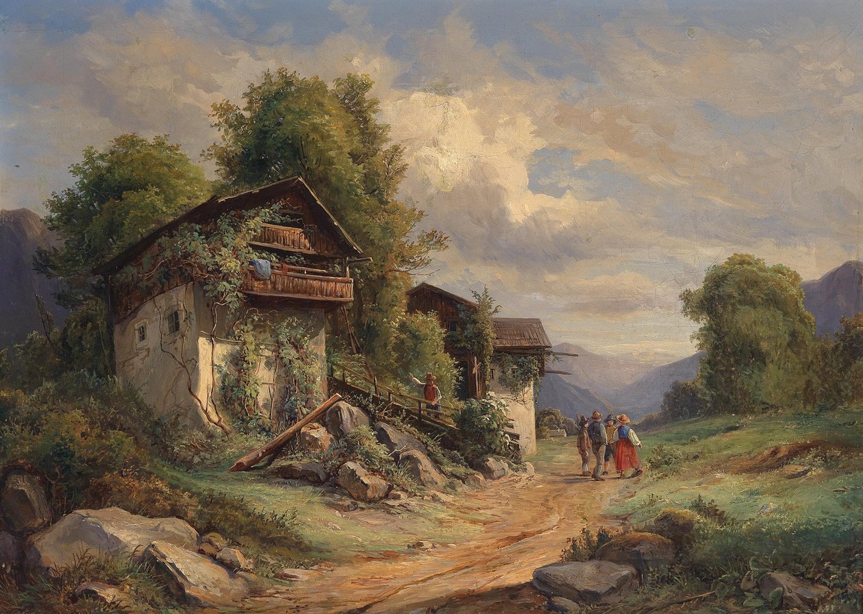 Joseph Höger Maaseudun idylli 1852 tekijältä Joseph Hoger