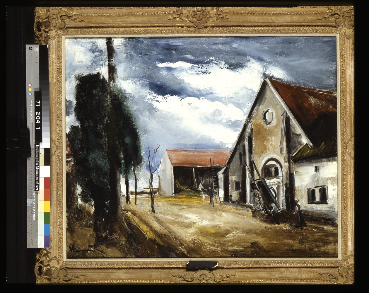 Farmyard (óleo sobre tela) finlandês tekijältä Joseph Jacob Plenck