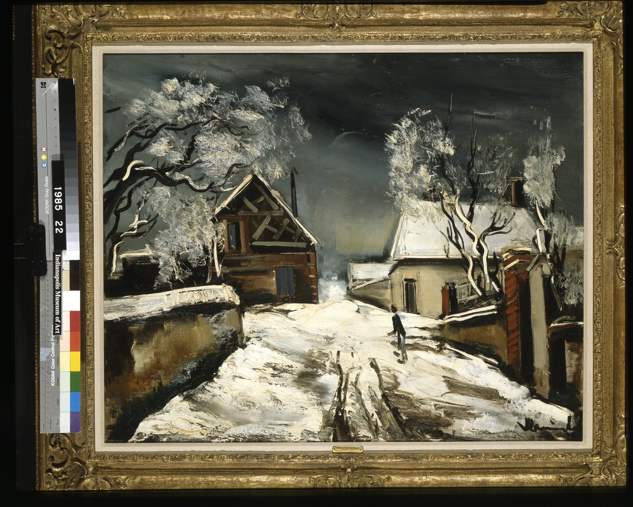 Houses In The Snow (öljy kankaalle) tekijältä Joseph Jacob Plenck
