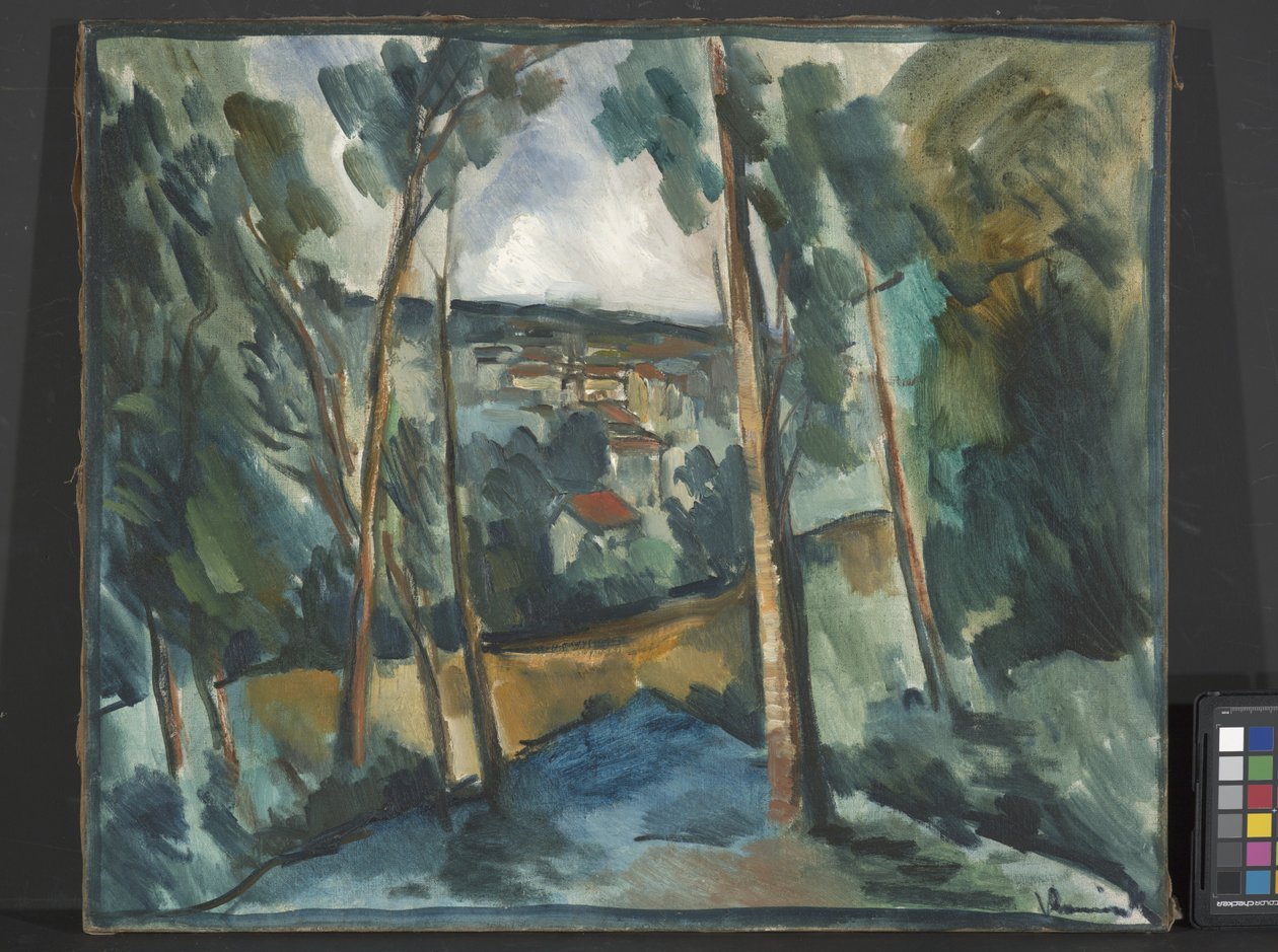 Village In The Valley (öljy kankaalle) tekijältä Joseph Jacob Plenck