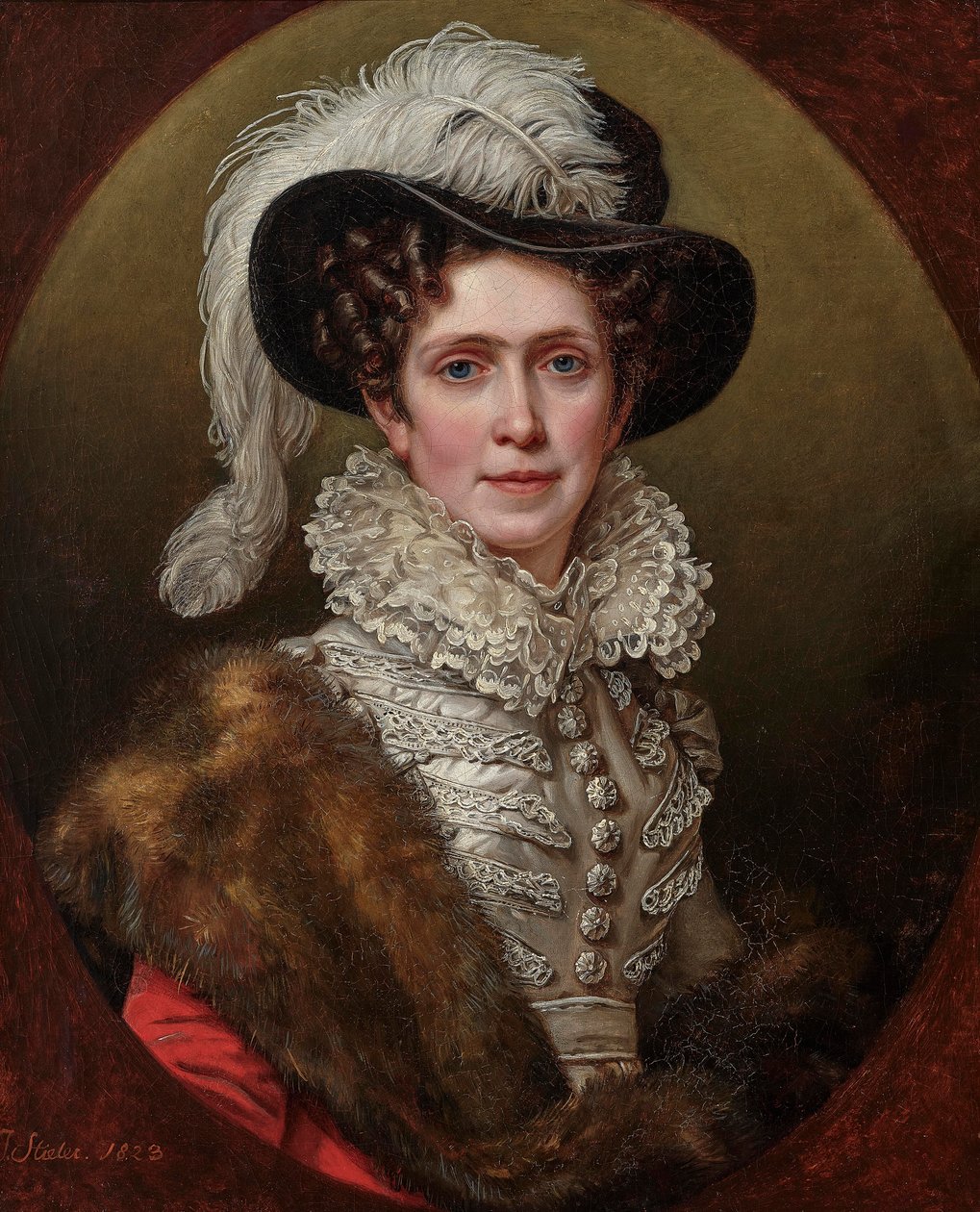 Caroline of Baden 1776-1841, Baijerin kuningatar, 1823. tekijältä Joseph Carl Stieler