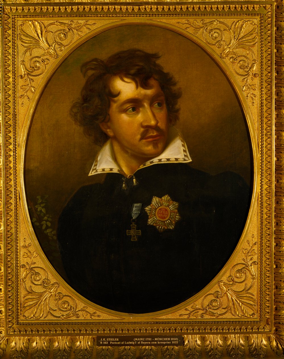 Baijerilaisen Ludwig I:n muotokuva 1786-1868, 1821-1822. tekijältä Joseph Carl Stieler