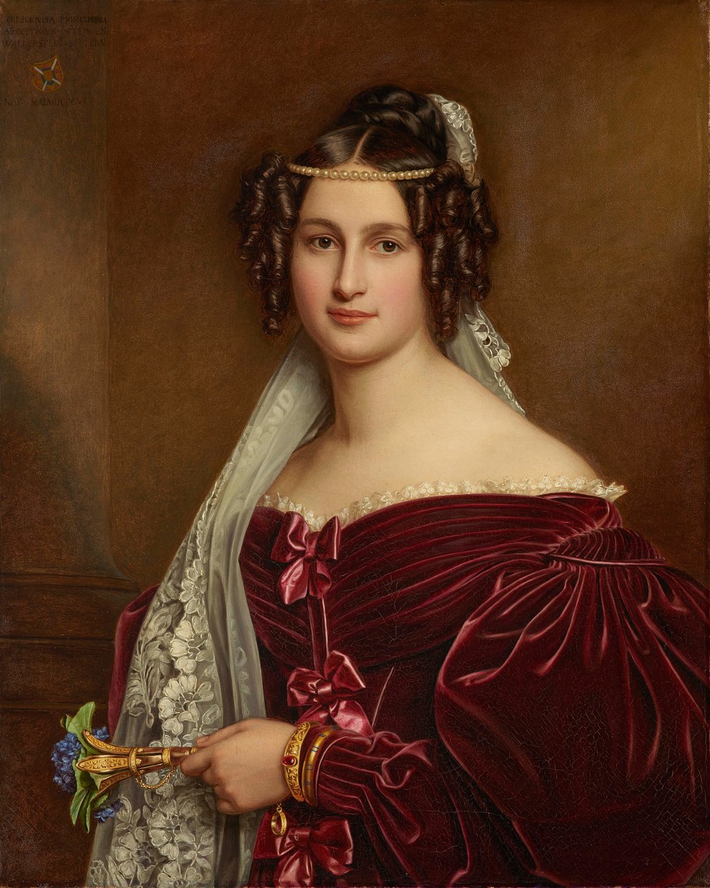 Oettingen-Oettingenin ja Wallersteinin prinsessa Crescentia 1806-1853, 1836. tekijältä Joseph Carl Stieler