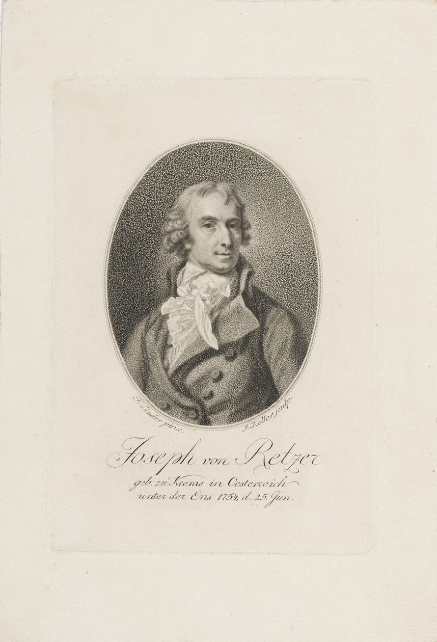 Joseph Friedrich von Retzer 1754-1824, ennen vuotta 1798. tekijältä Joseph Keller
