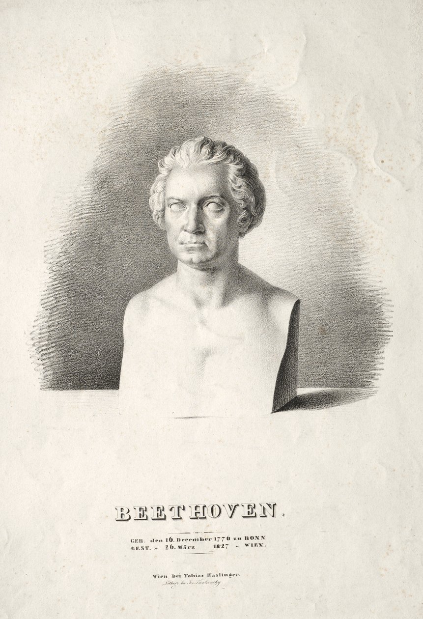 Ludwig van Beethovenin rintakuva tekijältä Joseph Kriehuber