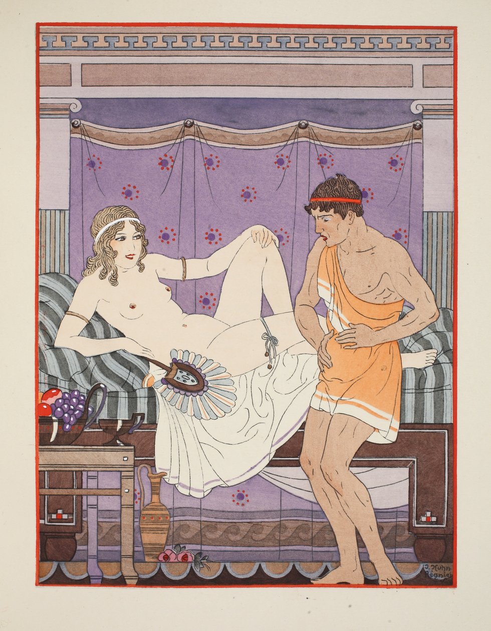 Vatsasärky, kuvitus teoksesta "Hippokrateen teokset", 1934 tekijältä Joseph Kuhn Regnier