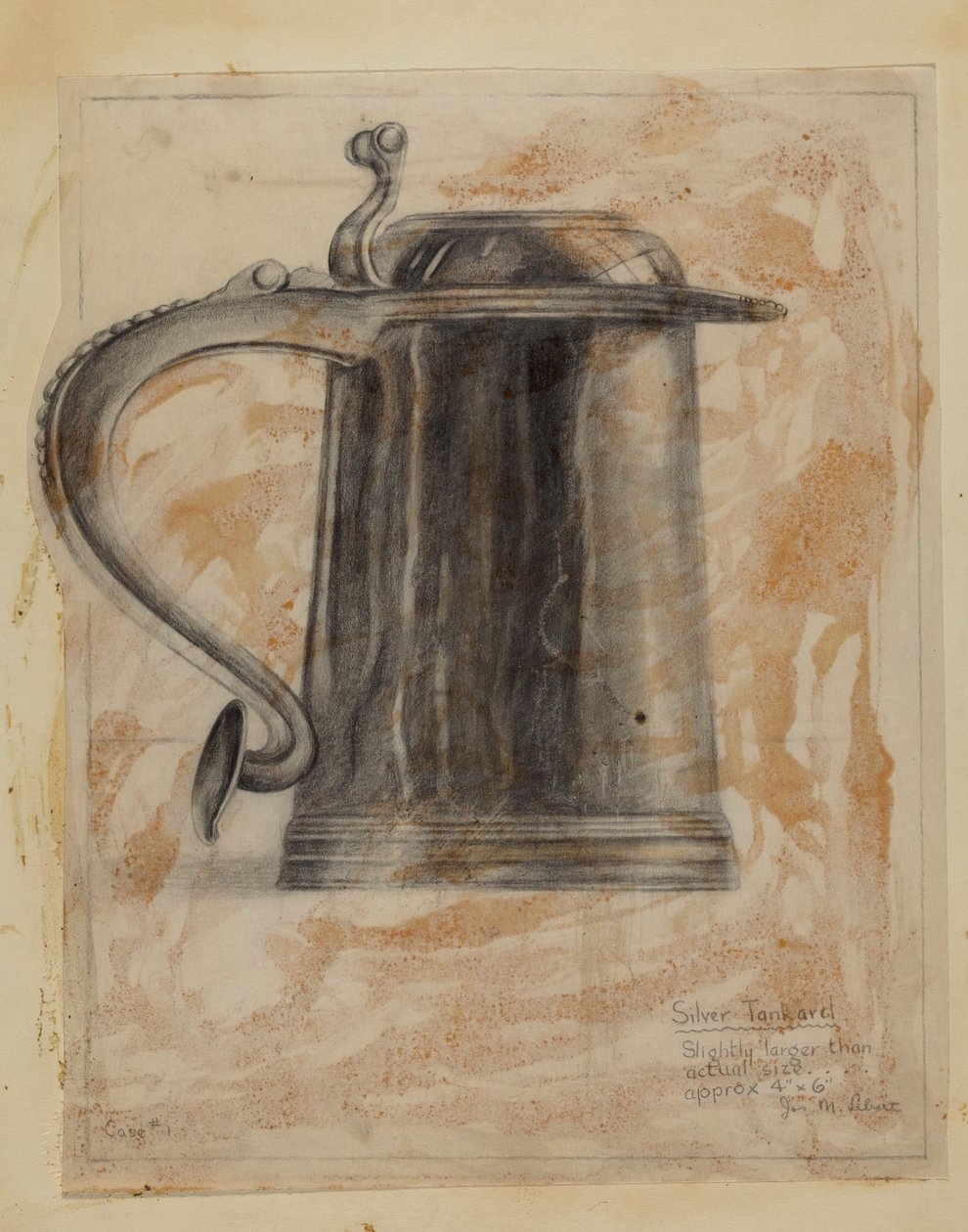Hopeinen Tankard tekijältä Joseph Leboit
