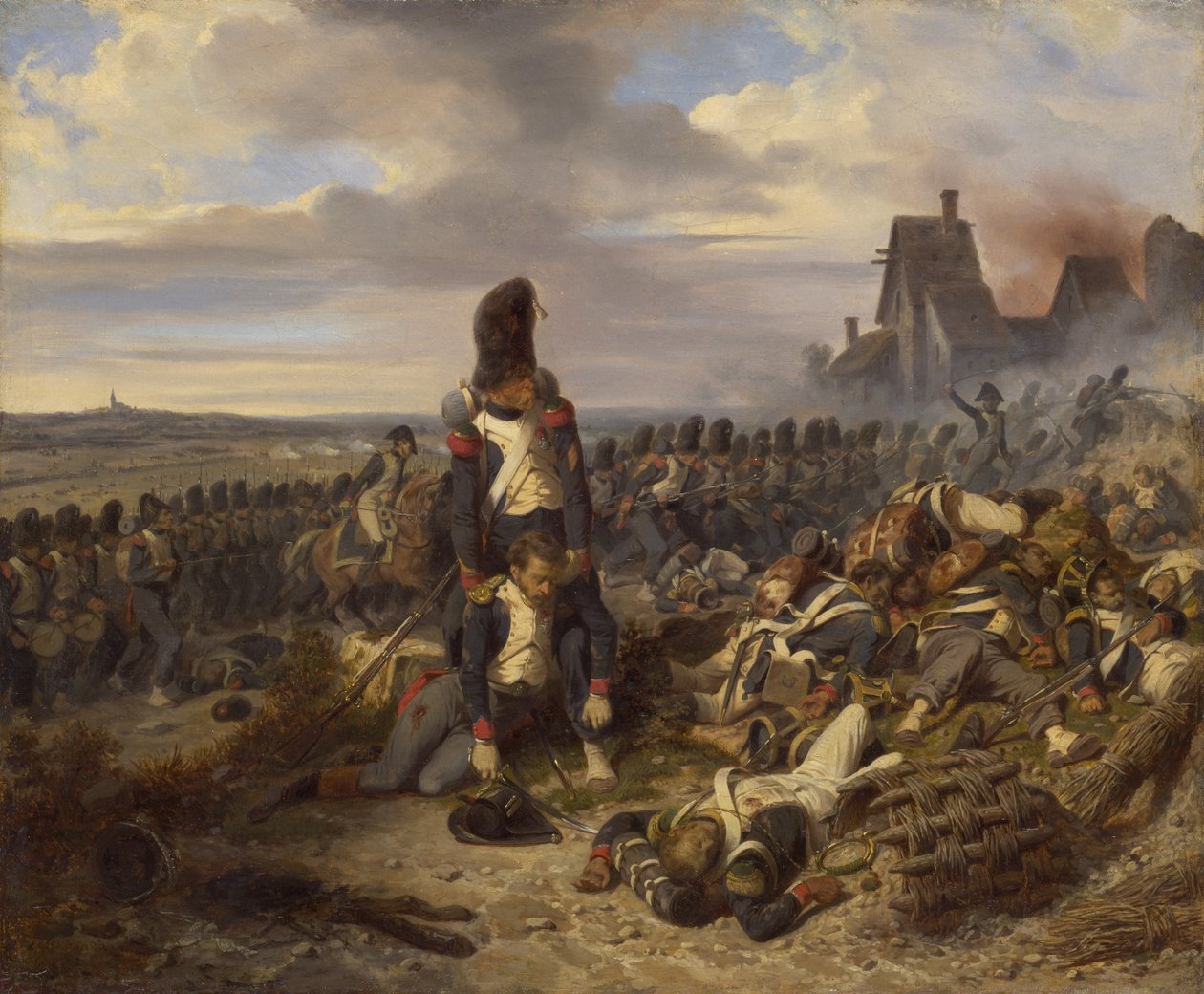 Taistelukohtaus, noin 1825 tekijältä Joseph Louis Hippolyte Bellange