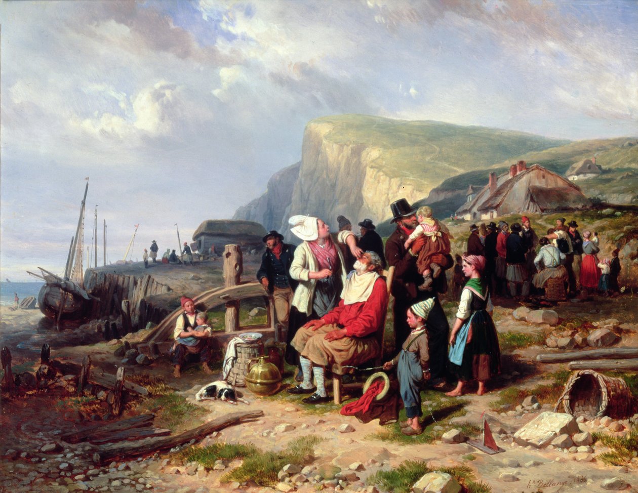Paluu kotiin, 1846 tekijältä Joseph Louis Hippolyte Bellange
